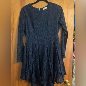 Altar’d state navy lace dress